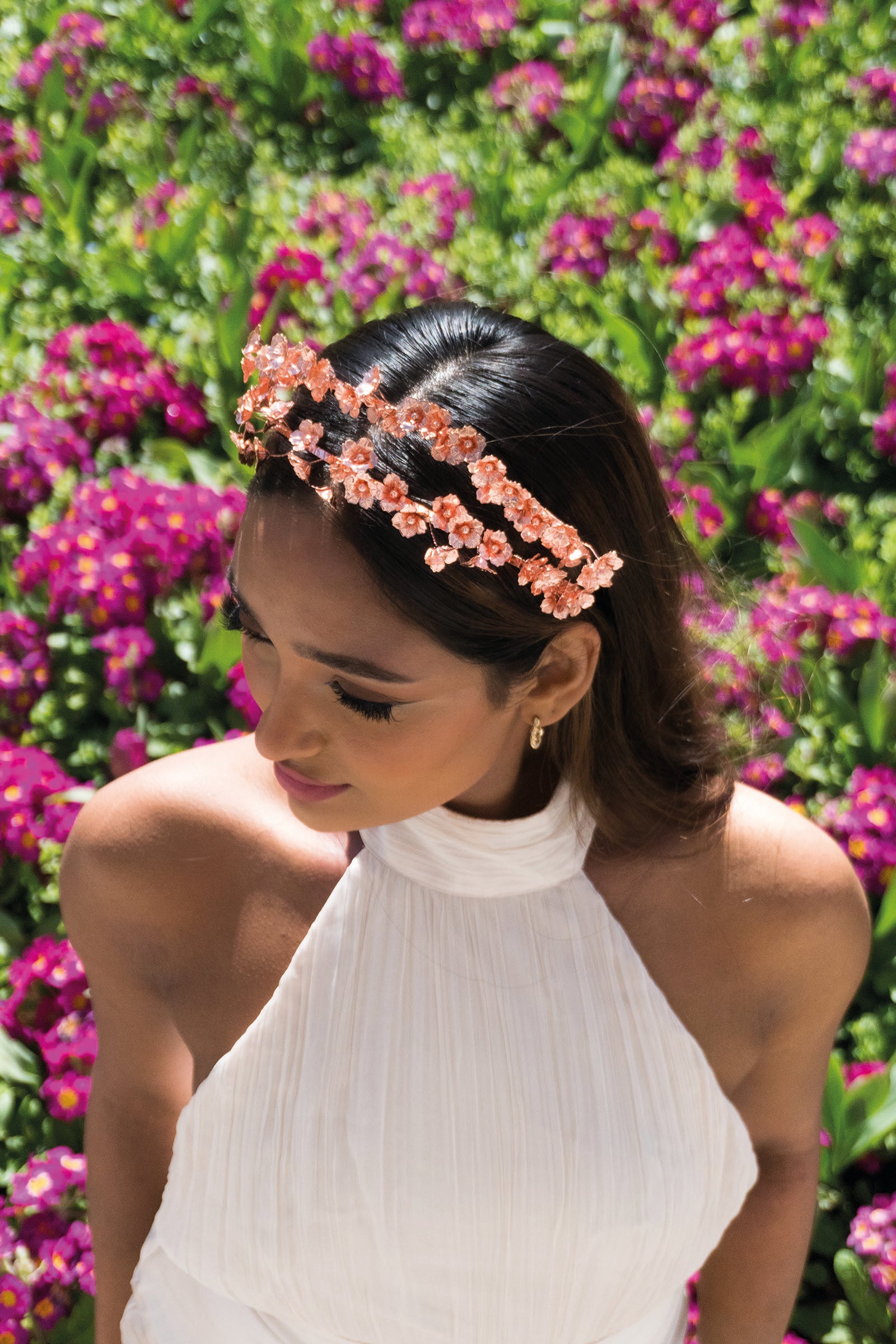 Rose Gold Floral Headband