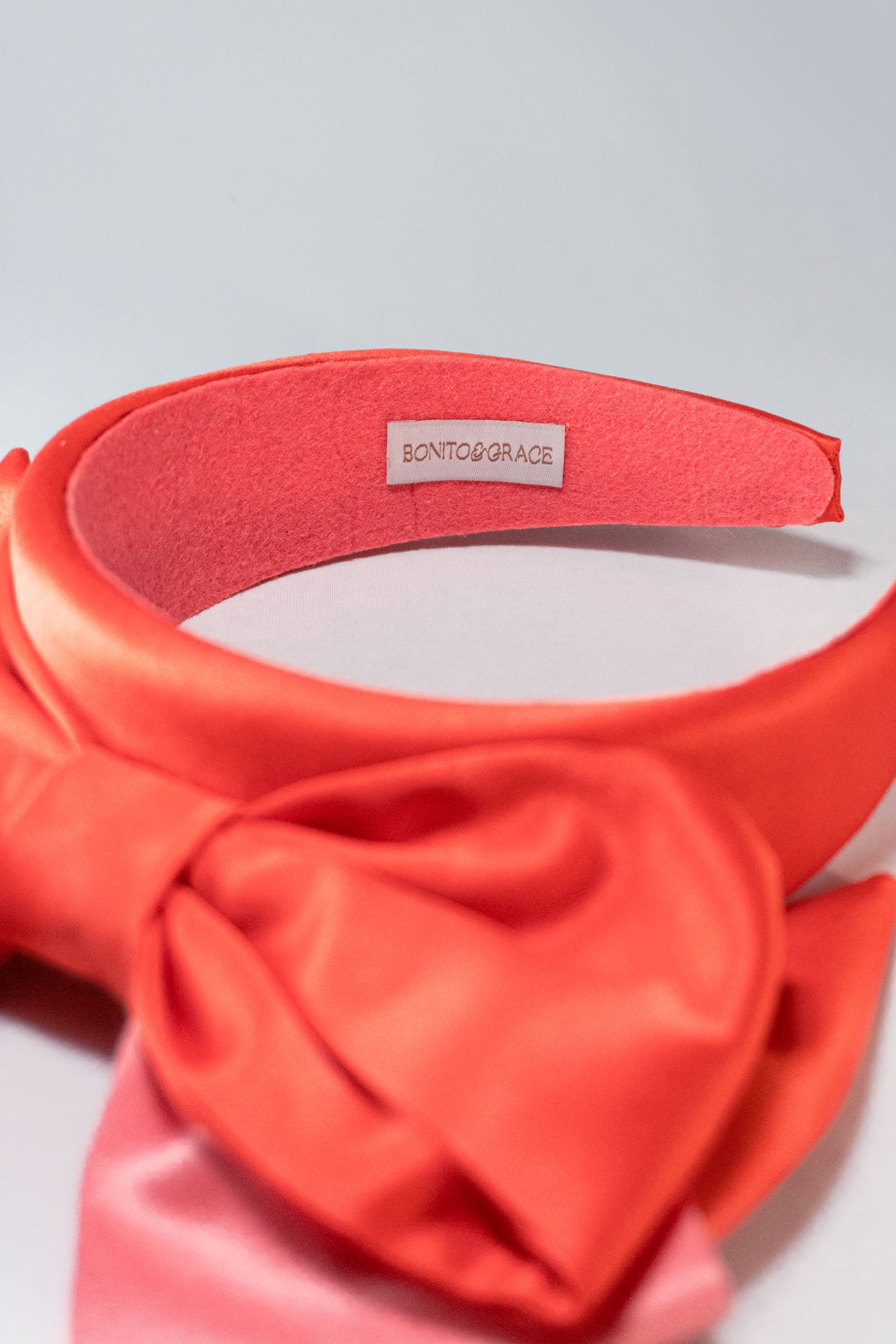 RED AND PINK BOW HEADBAND