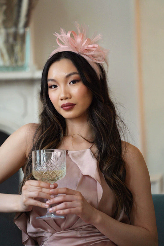 MARY-BETH FASCINATOR BLUSH