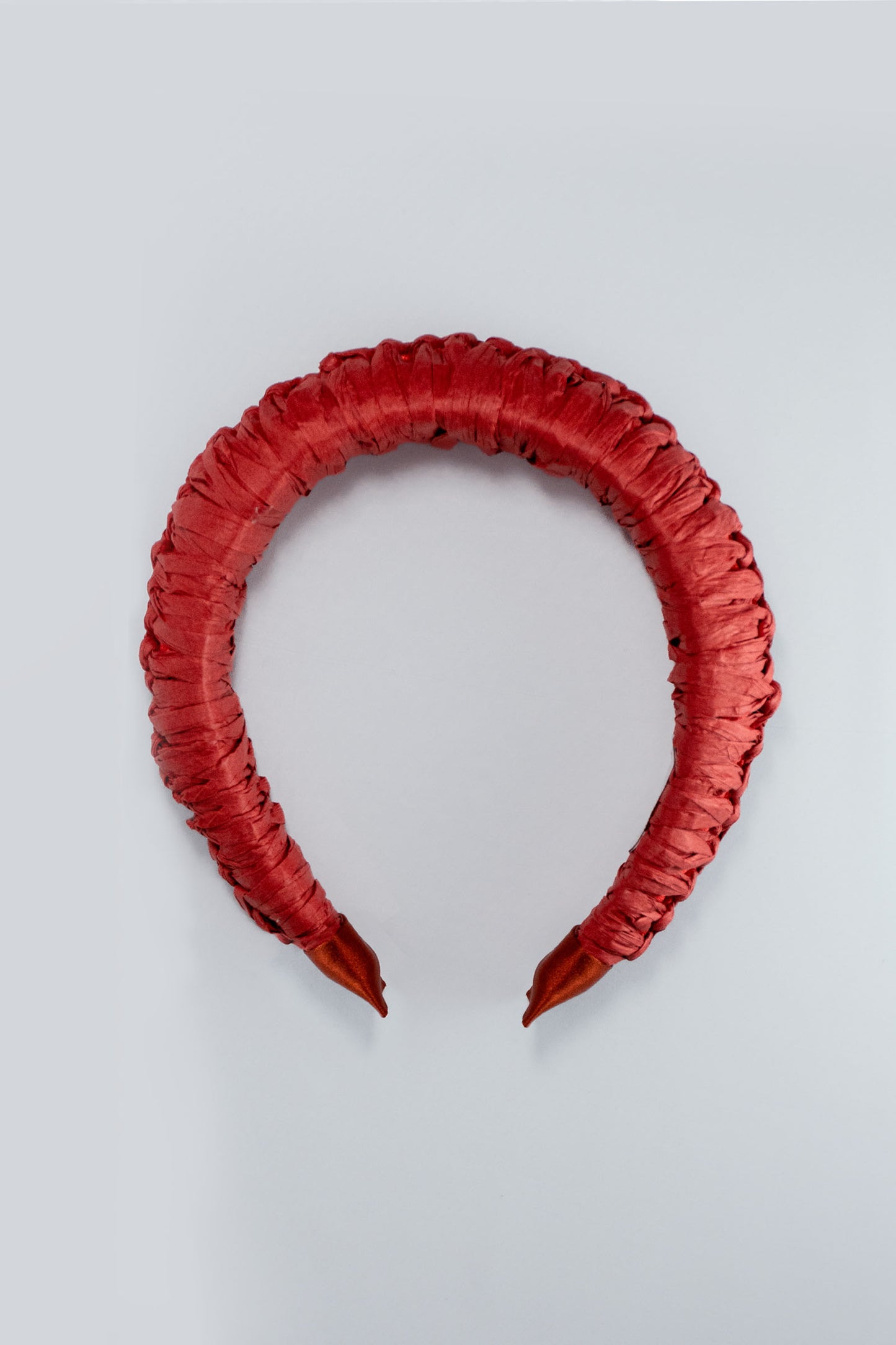 MEGHAN RAFFIA HEADBAND RED