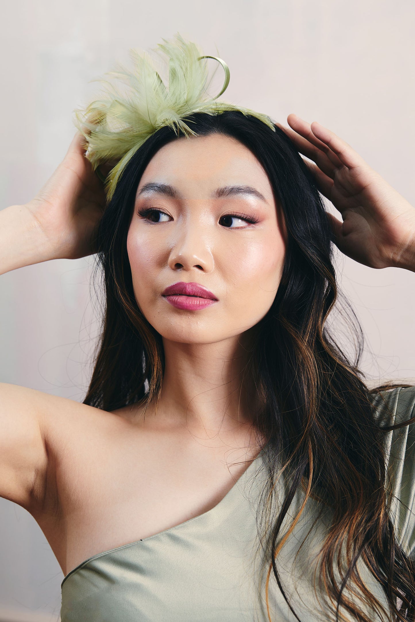 MARY-BETH FASCINATOR SAGE