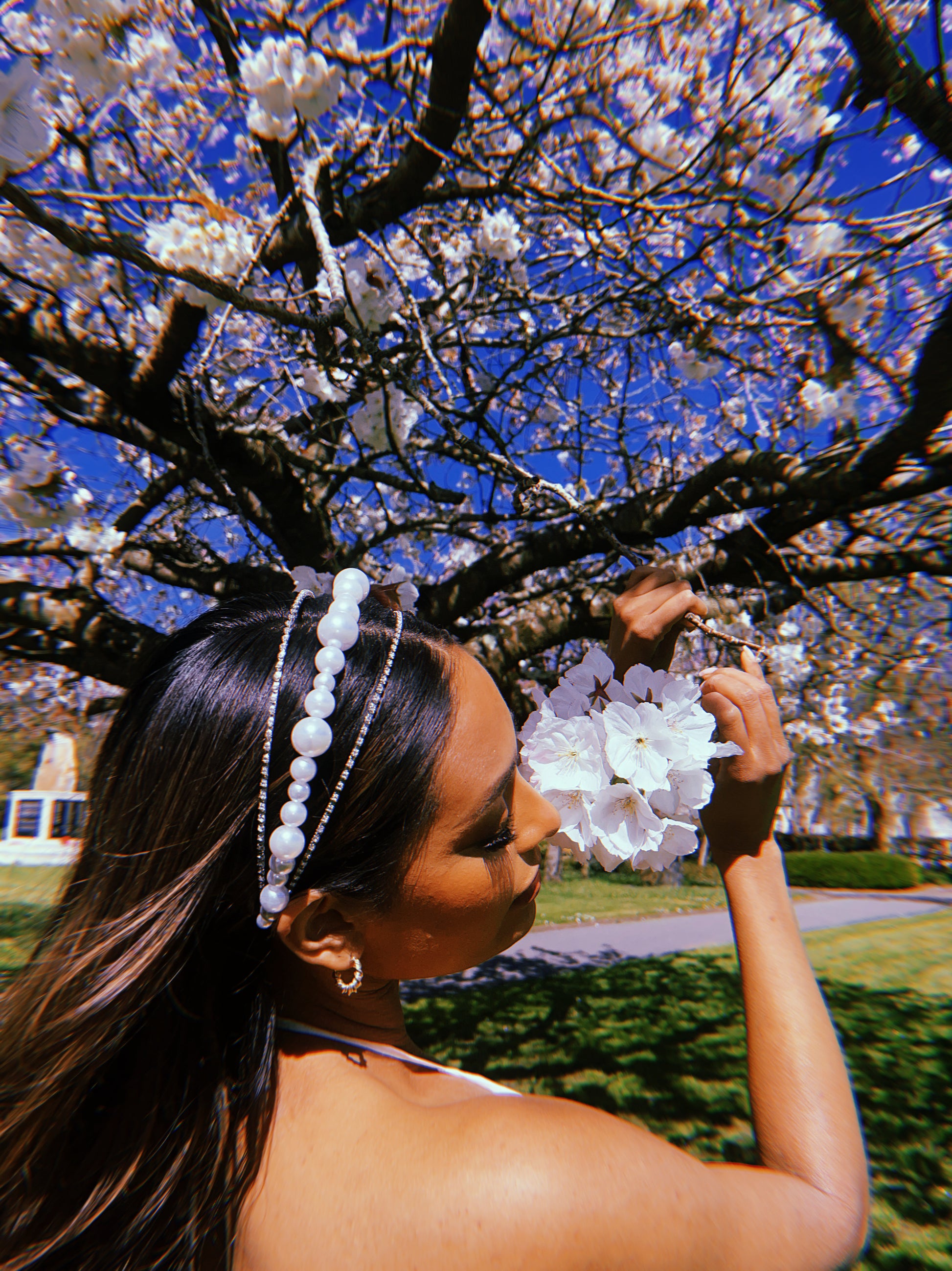 pearl and crystal headband