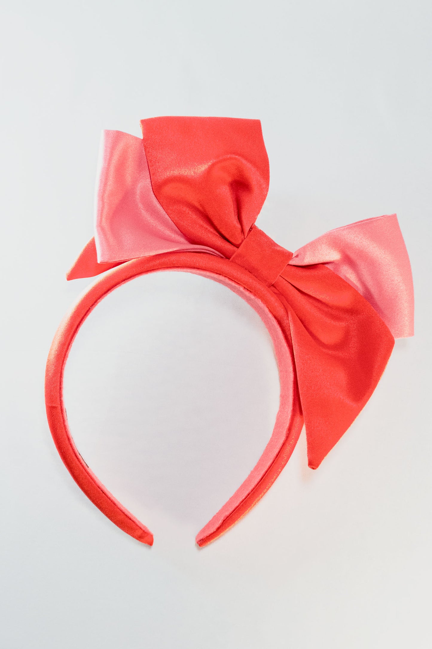 RED AND PINK BOW HEADBAND